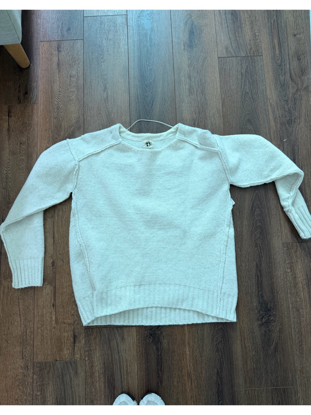 We The Free Oatmeal Crewneck Pullover Sweater